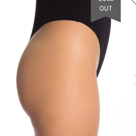 NWOT bp ribbed v neckline thong bodysuit - Picture 2 of 10